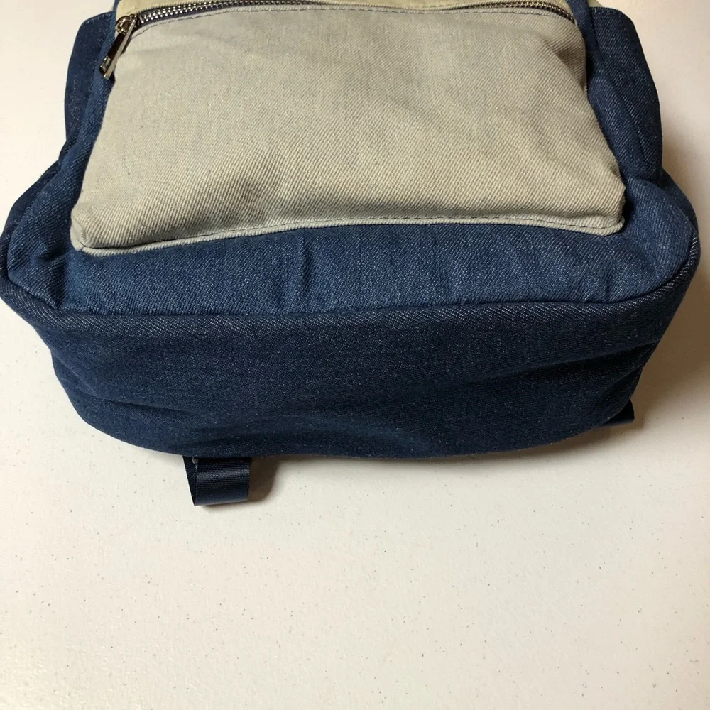 NWT No Boundaries Women’s Denim Patchwork Blue Dome Backpack